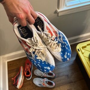 Saucony Red and White Athletic Shoes